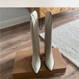 Matisse Cream Over the Knee Boots